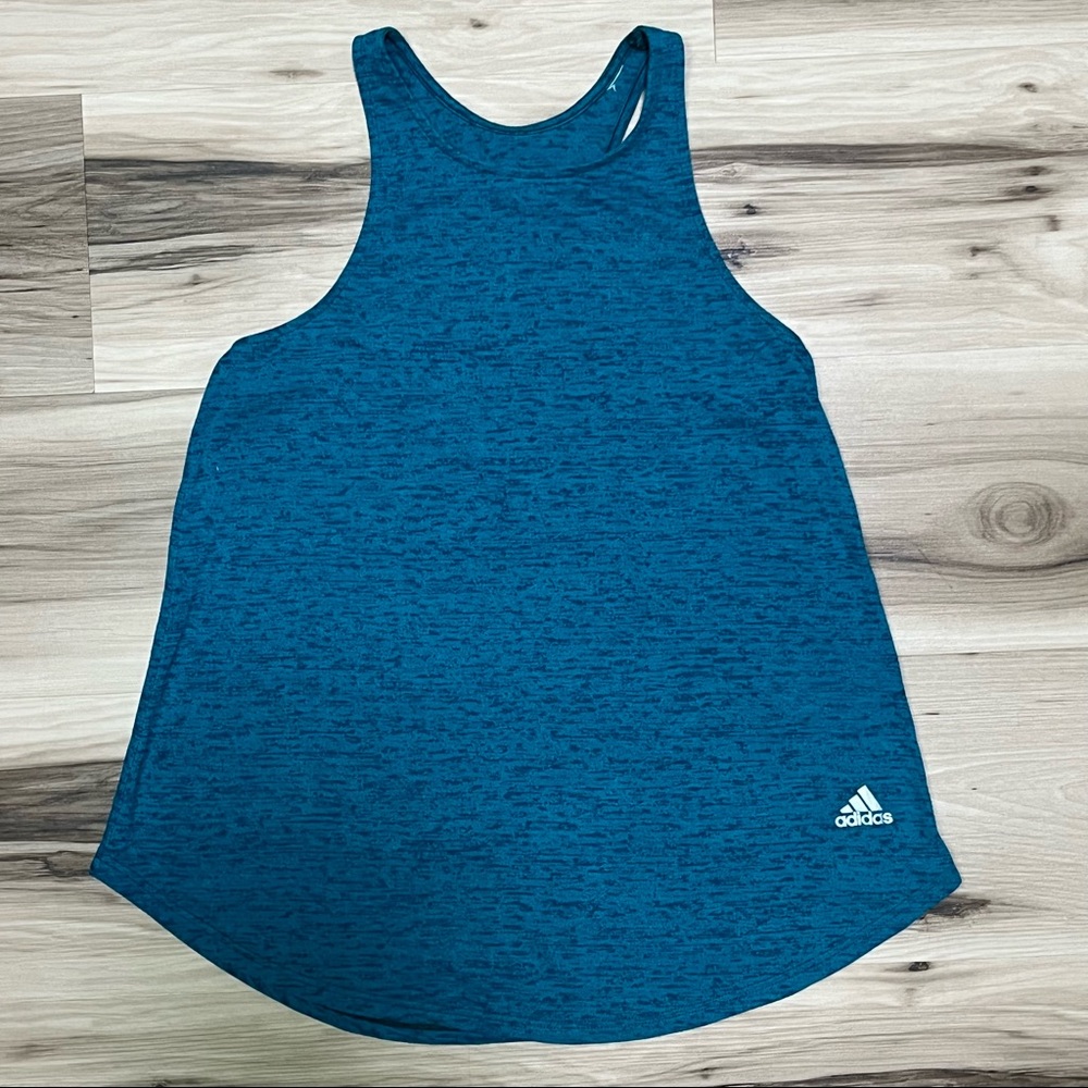 Adidas Climalite Teal Racerback Athletic Tank Size XS